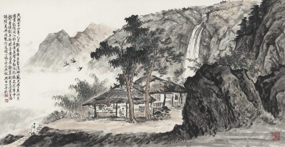 師大美術館出版「銀光」圖卡，尺寸18.2 x 25.8cm。中央作品為《貓》，陳哲，水彩，1960。